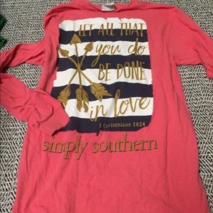 Pink Simply Southern Tee